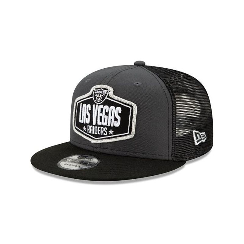 NFL Las Vegas Raiders Draft 9Fifty Snapback (VRV6761) - Grey New Era Caps